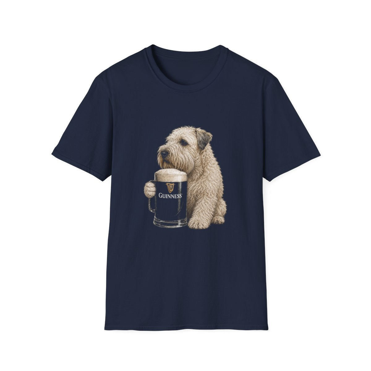 Soft Coated Wheaten Terrier With A Pint Tee