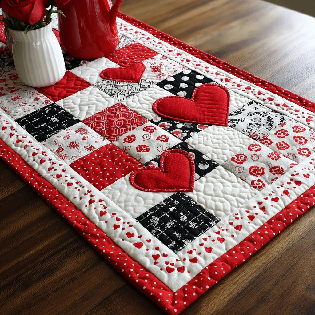 Soft Embrace Quilted Table Runner