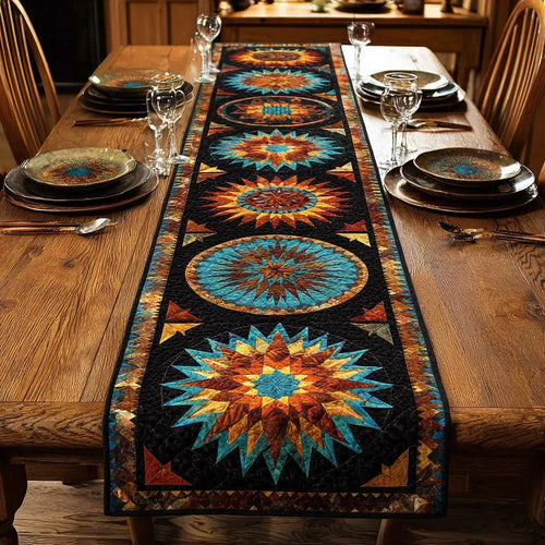 Solar Flare Quilted Table Runner