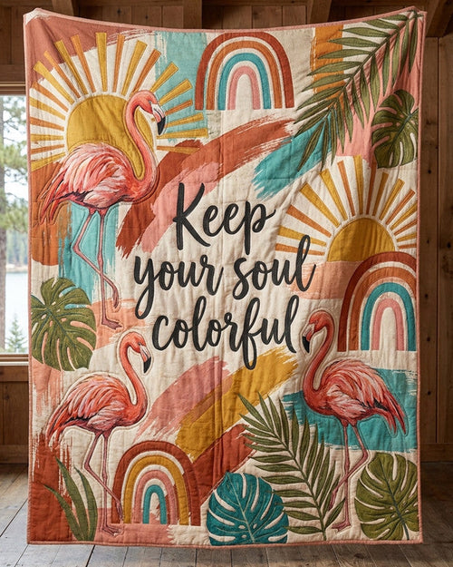 Soul Canvas Quilt Blanket - Quilted Blanket by Wild and Way