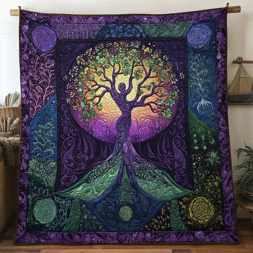 Soul Weaver Tree Of Life Quilt Blanket