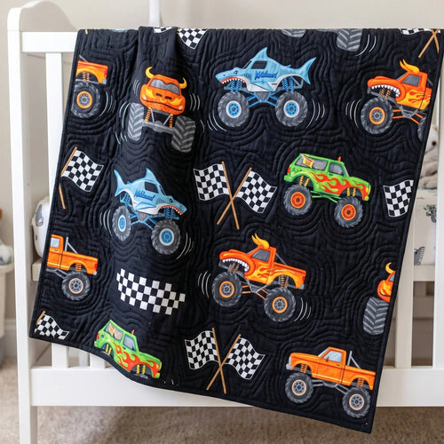 Speed Racer Quilt Blanket - Quilted Blanket by Wild and Way