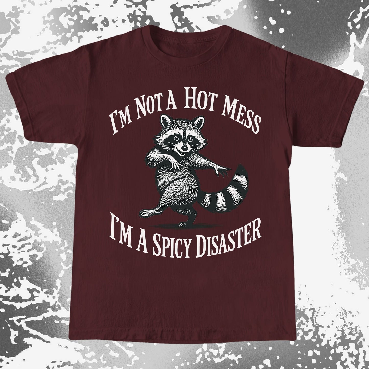 Spicy Disaster Raccoon, funny meme tee gift (view 8)