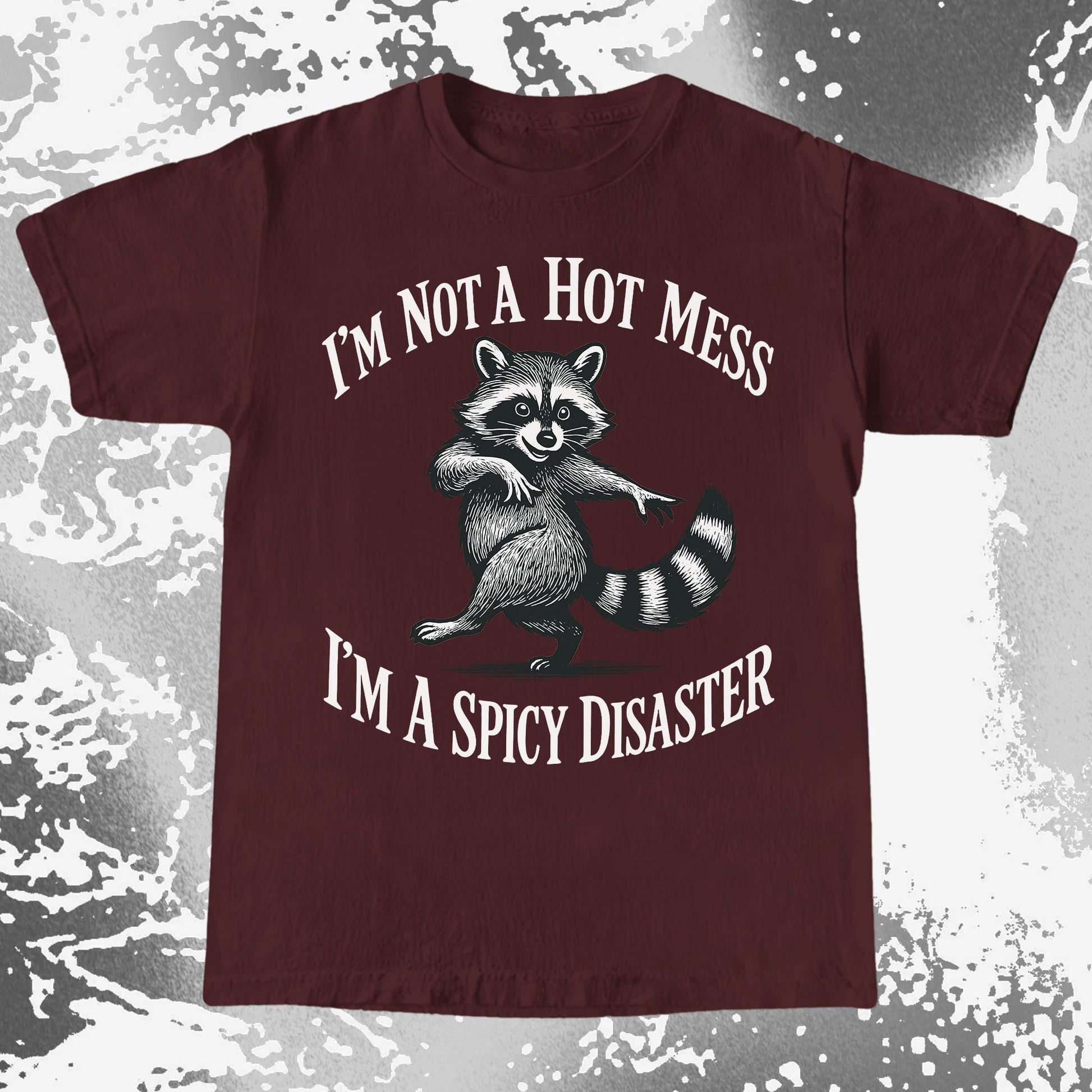 Spicy Disaster Raccoon, funny meme tee gift (view 8)
