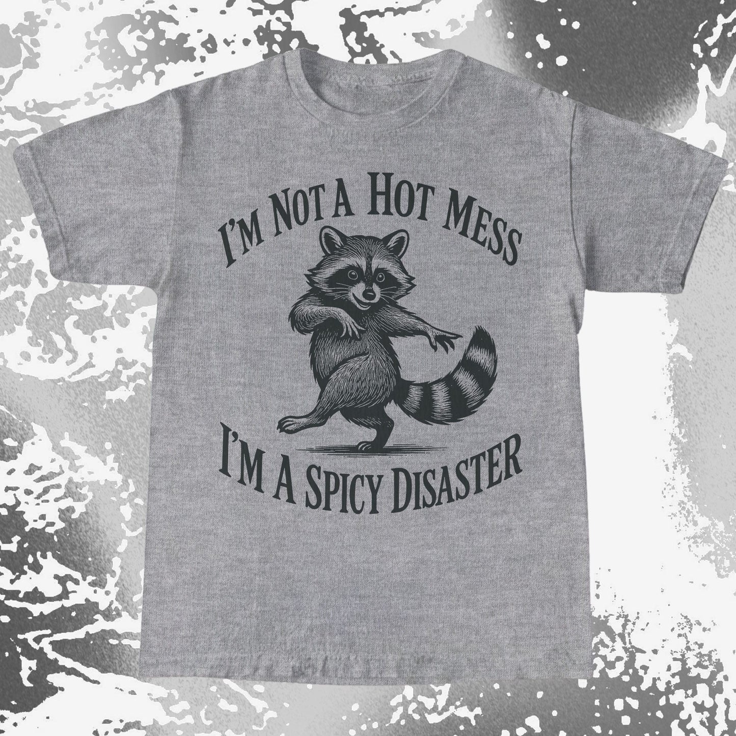 Spicy Disaster Raccoon, funny meme tee gift (view 6)