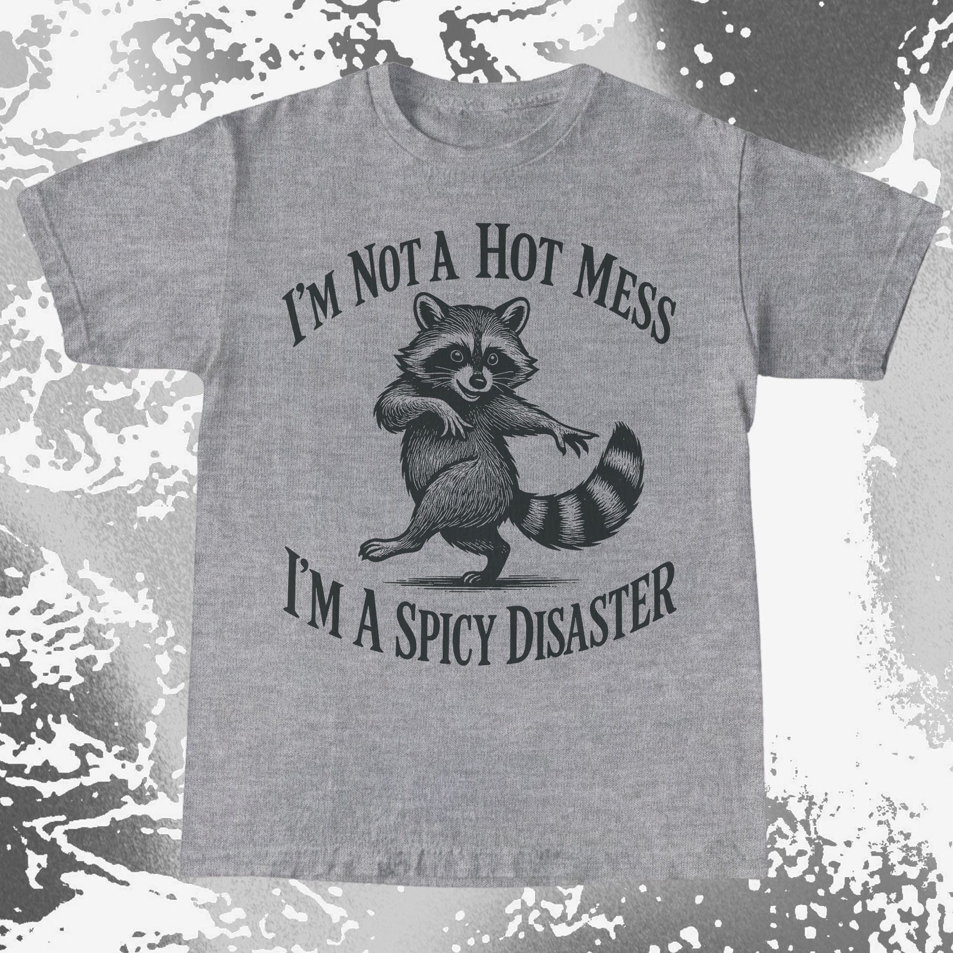 Spicy Disaster Raccoon, funny meme tee gift (view 6)