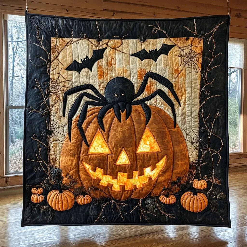 Spider Lantern Quilt Blanket