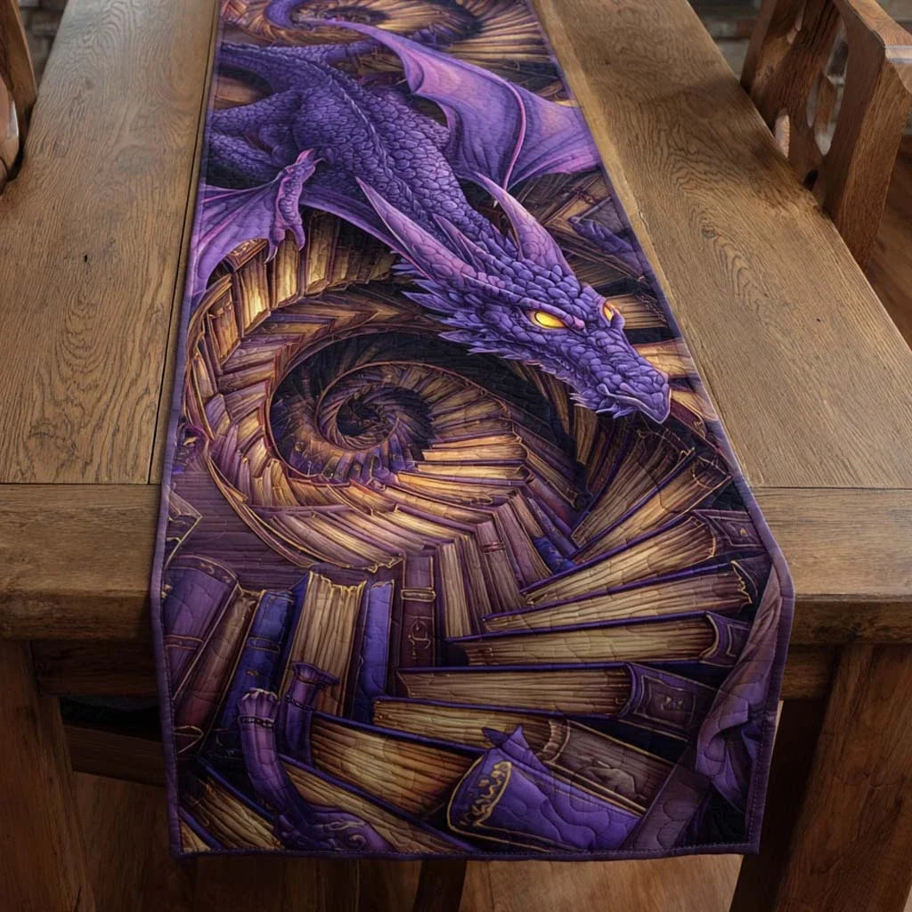 Spiral Majesty Quilted Table Runner