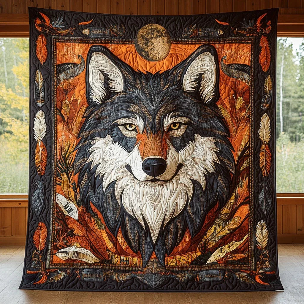 Spirit Howl Quilt Blanket