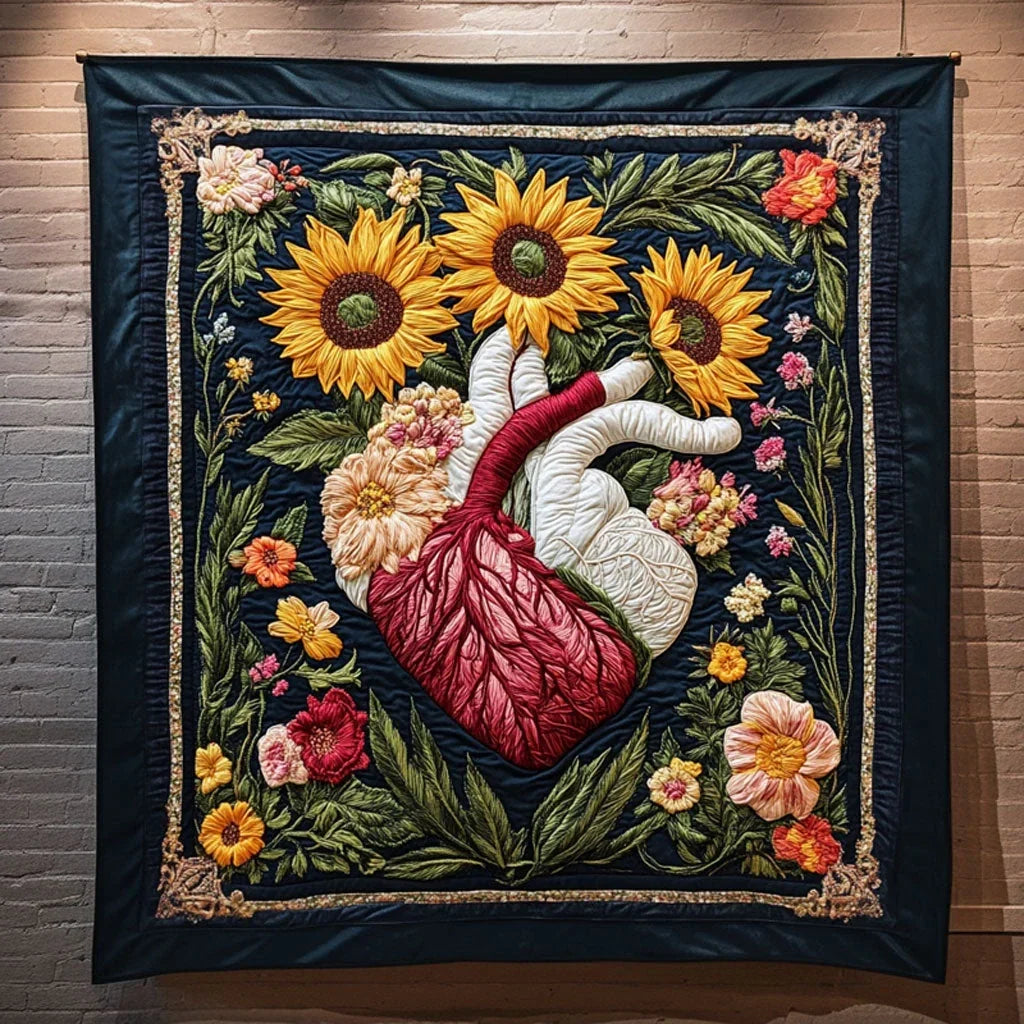 Spirit Light Heart Quilt Blanket
