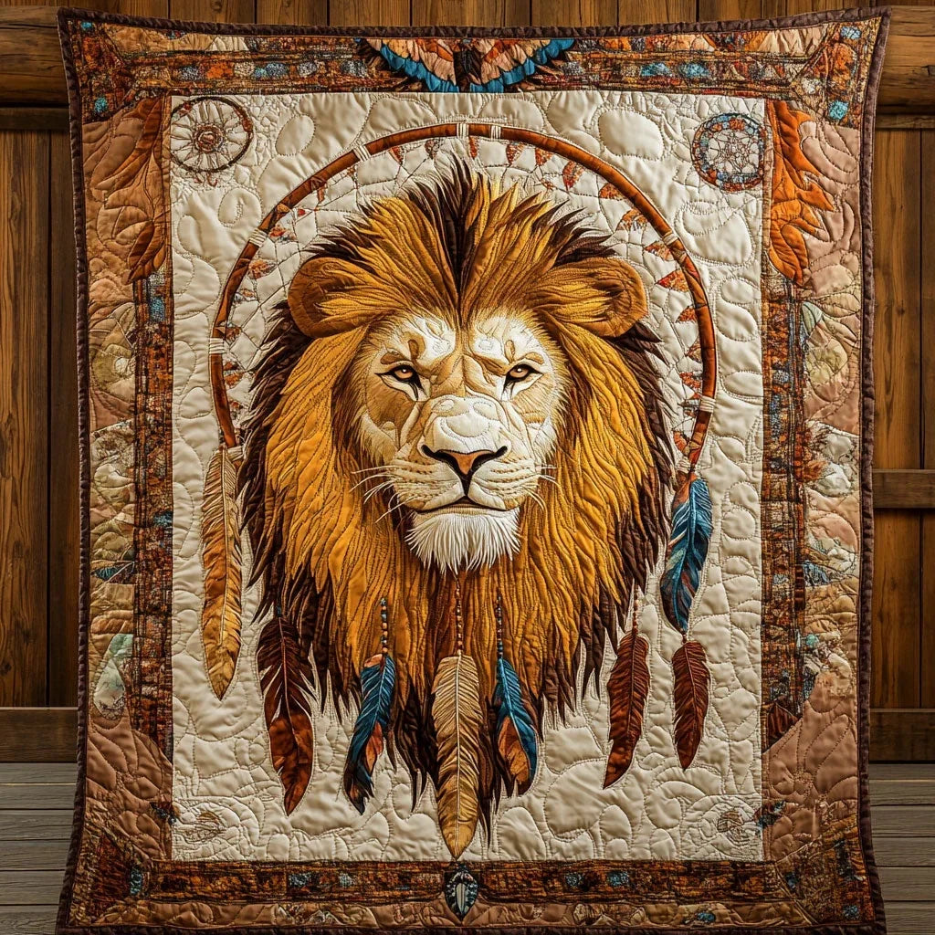 Spirit Lion Quilt Blanket