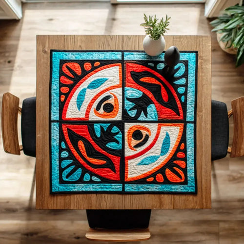 Spirit Motif Quilted Table Topper