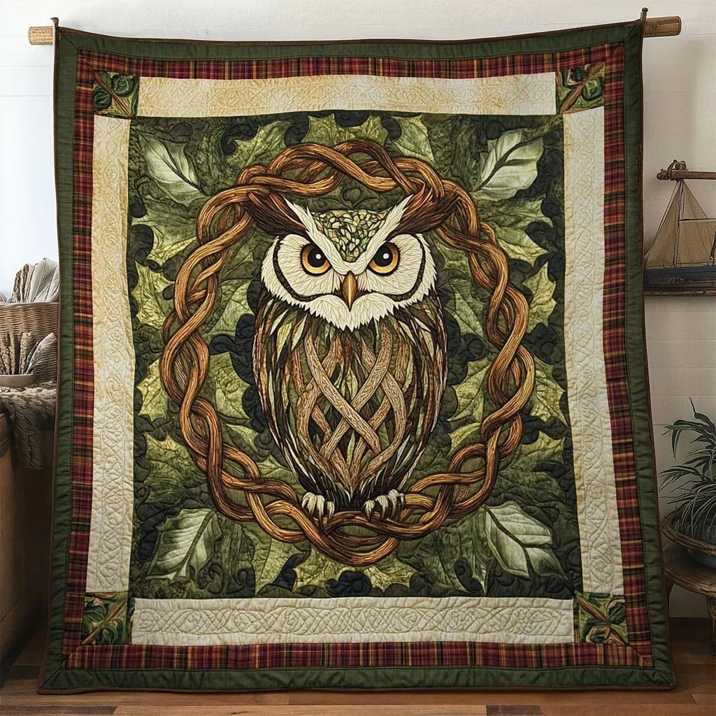 Spirit Owl Quilt Blanket