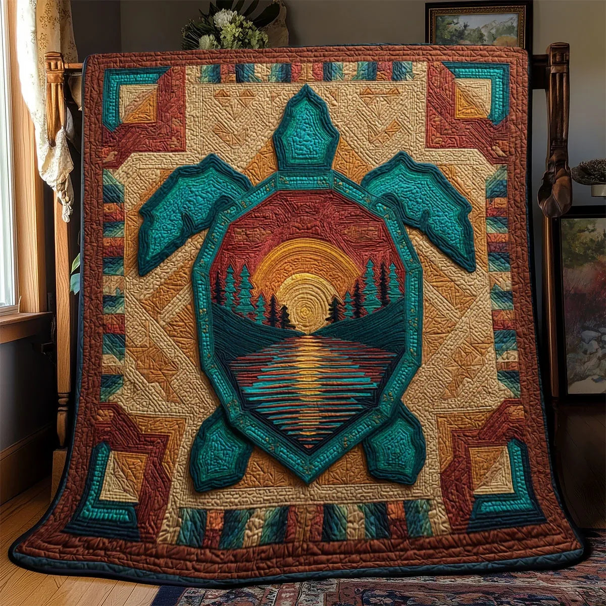 Spirit Shell Vista Quilt Blanket