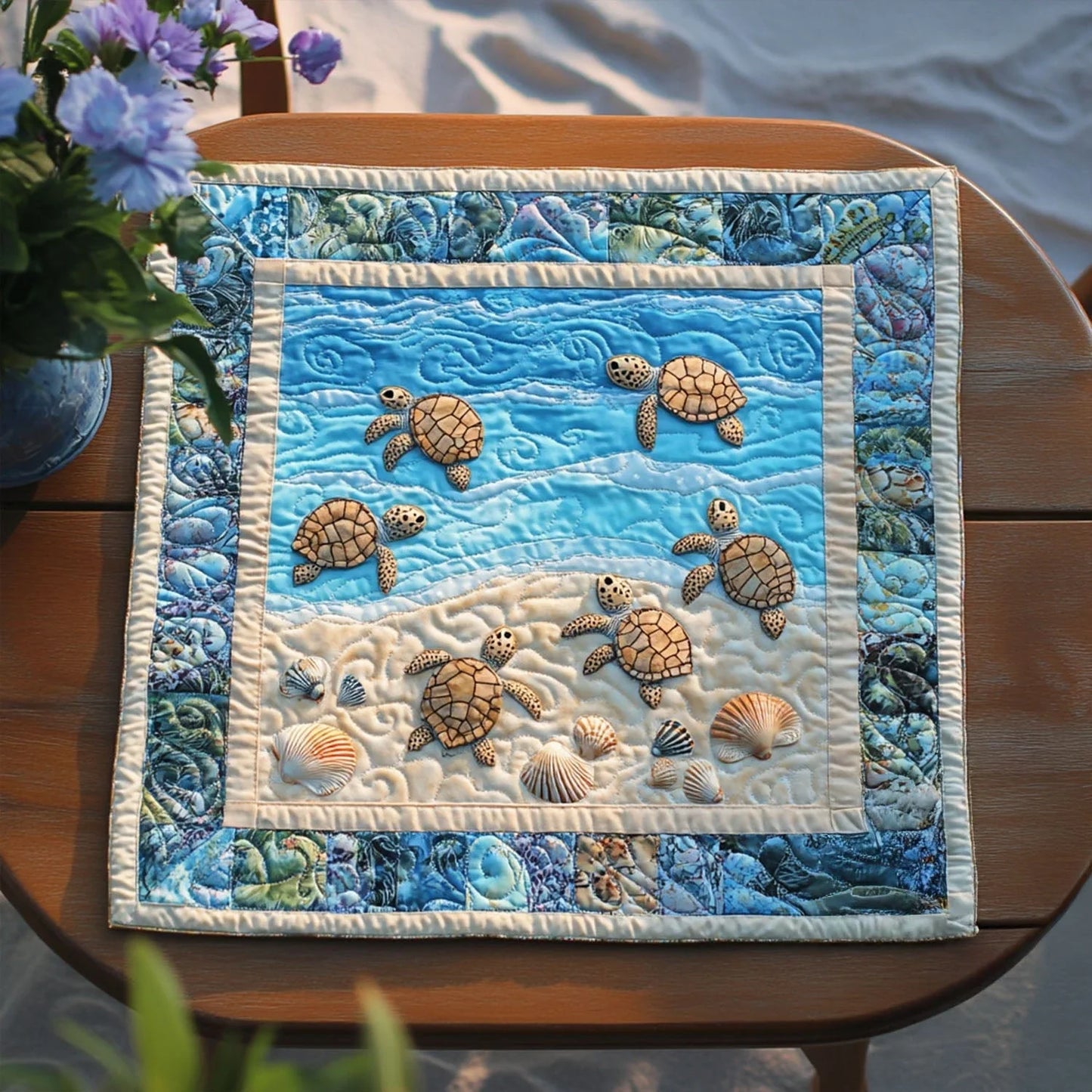 Spirit Swimmer Quilted Table Topper