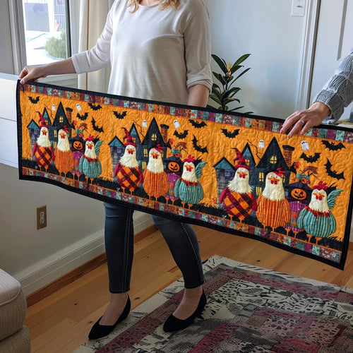Spooky Farmyard Quilted Table Runner