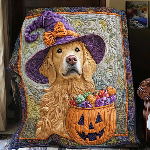 Spooky Fetch Quilt Blanket