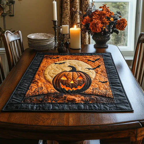 Spooky Lanterns Quilted Table Topper