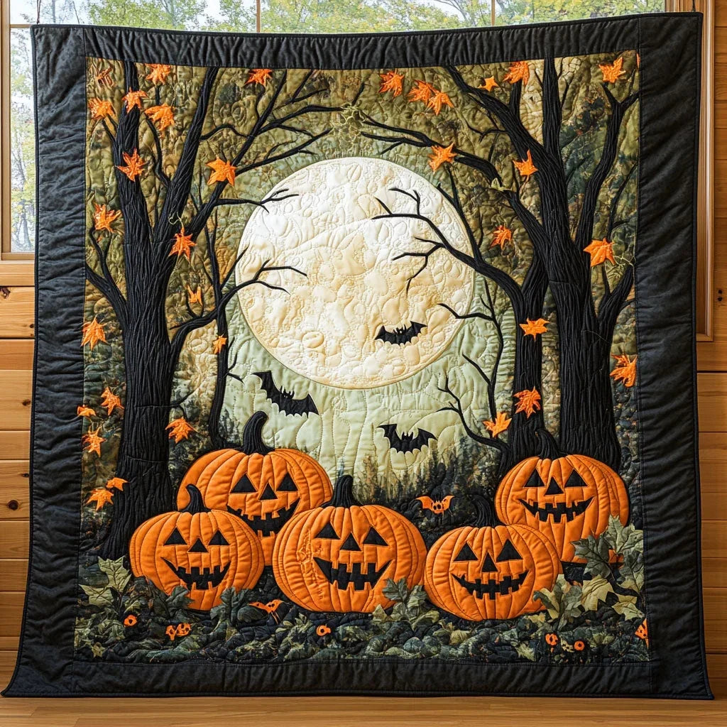 Spooky Night Quilt Blanket