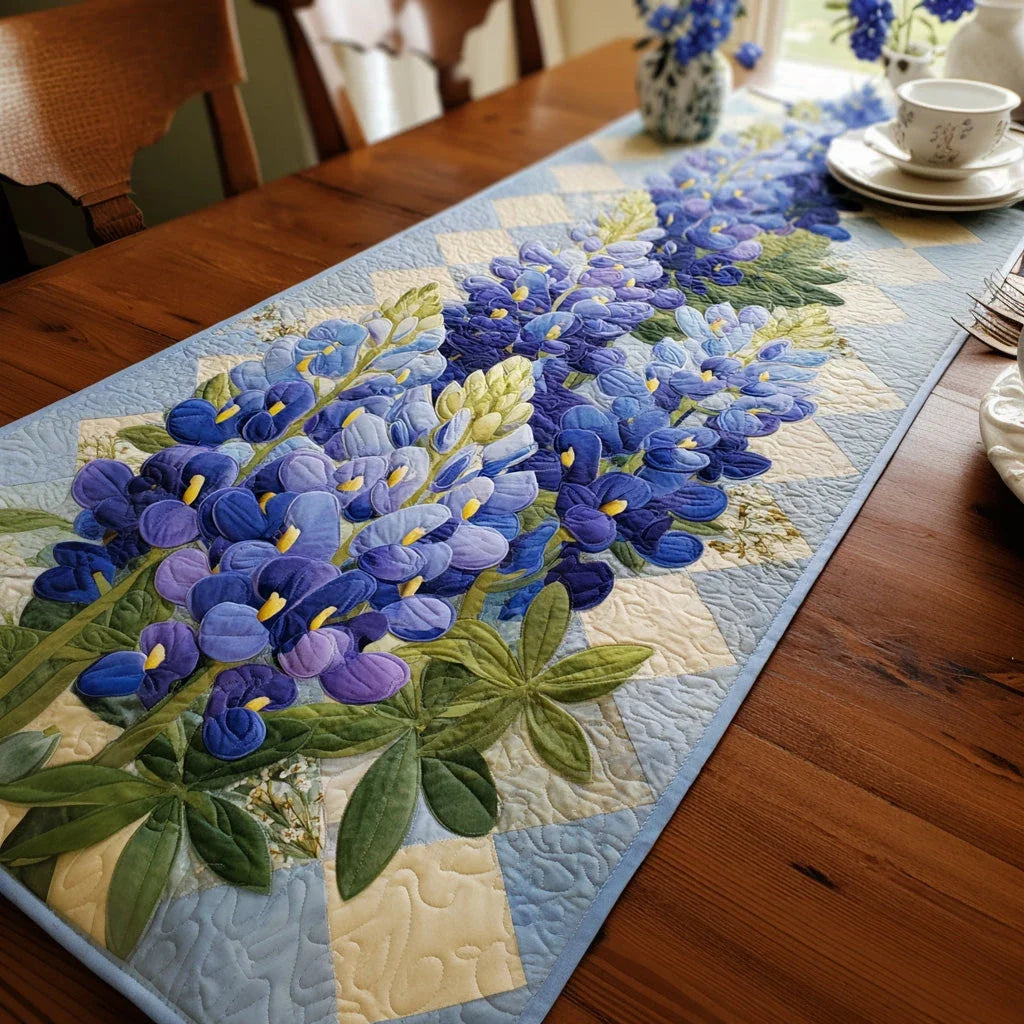 Spring Texas Quilted Table Runner