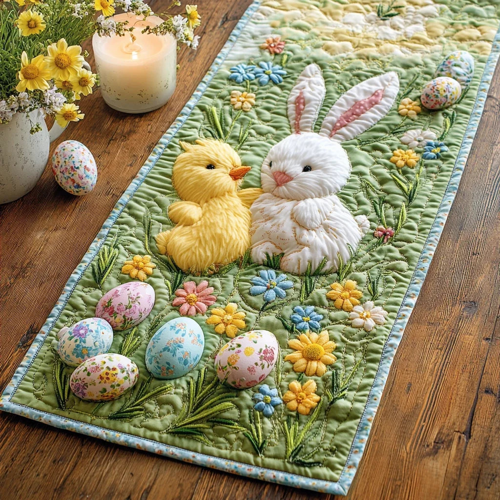 Springtime Cheer Quilted Table Runner