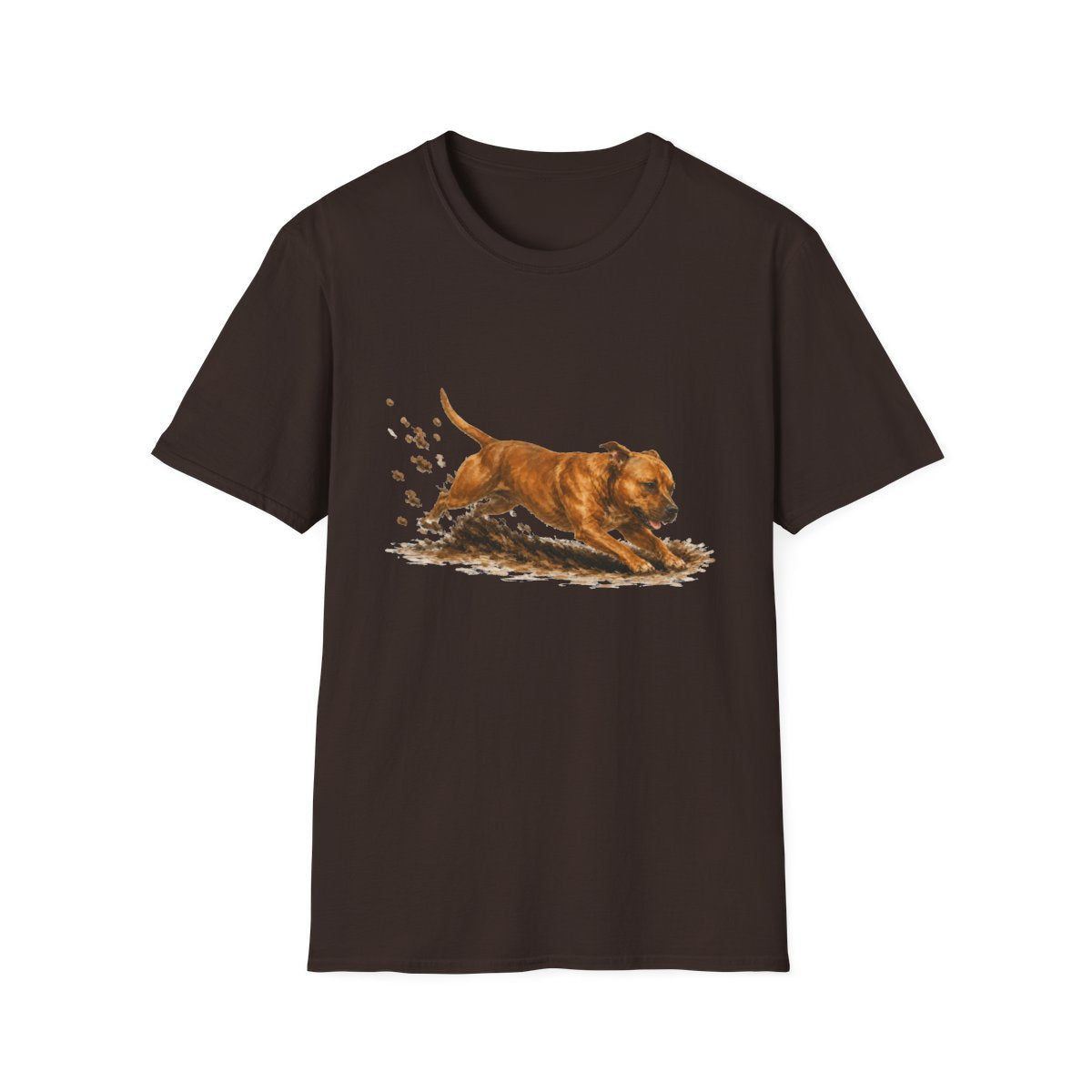 Staffordshire Bull Terrier Excavating Mode On Tee