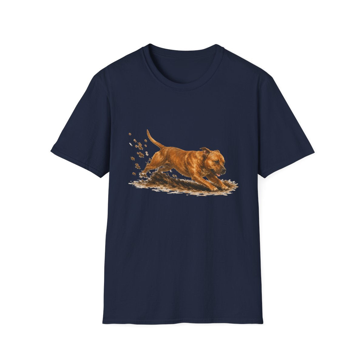 Staffordshire Bull Terrier Excavating Mode On Tee