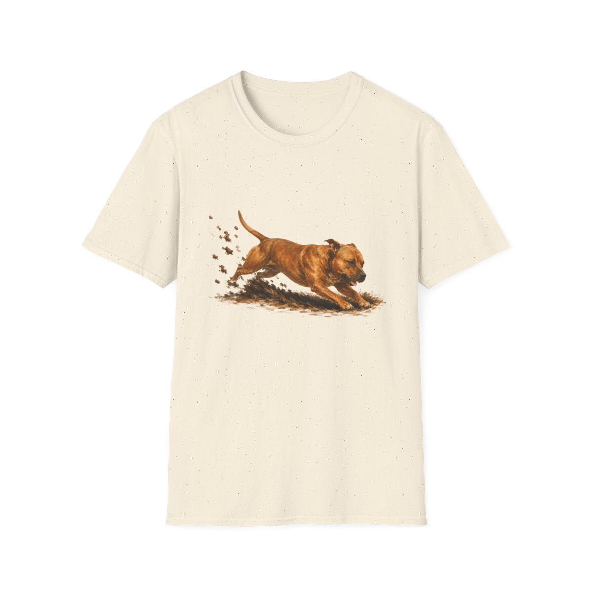 Staffordshire Bull Terrier Excavating Mode On Tee