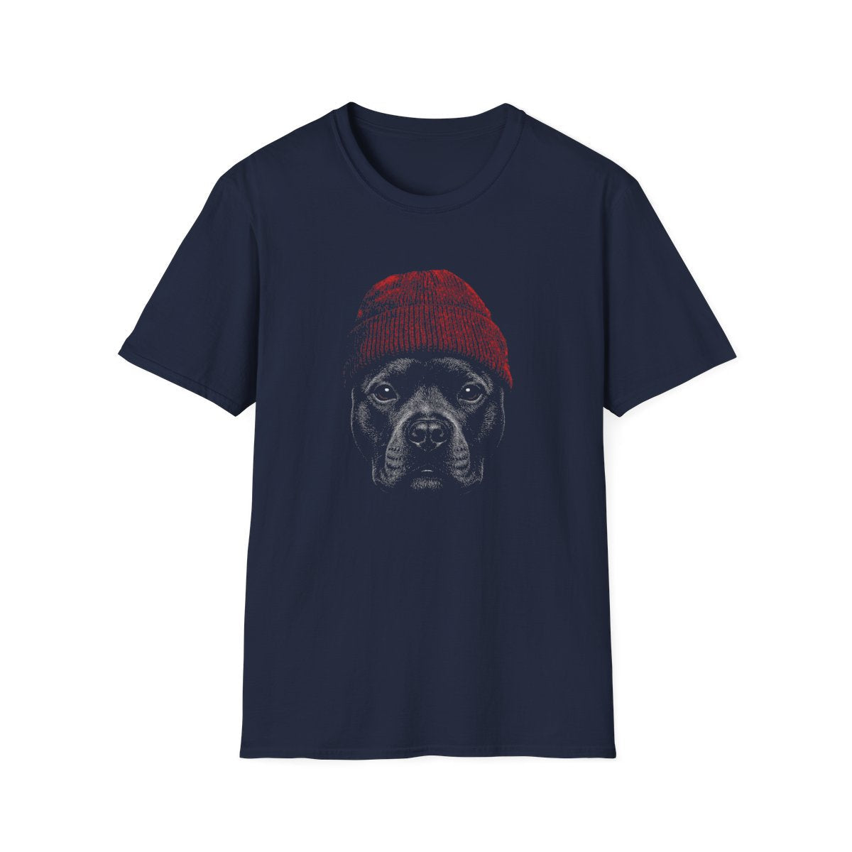 Staffordshire Bull Terrier In Beanie Tee