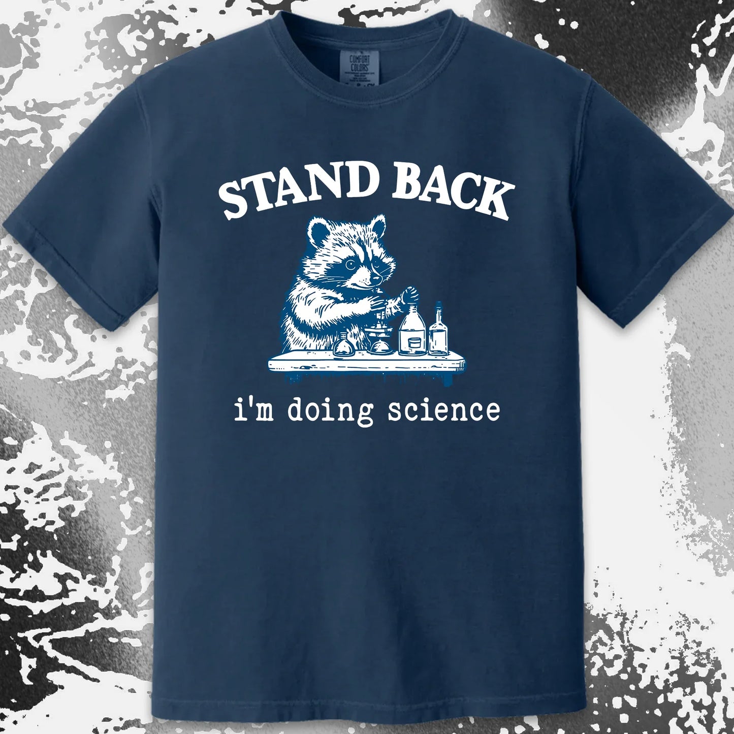 Stand Back I'm Doing Science Raccoon Shirt, funny meme tee gift (view 18)