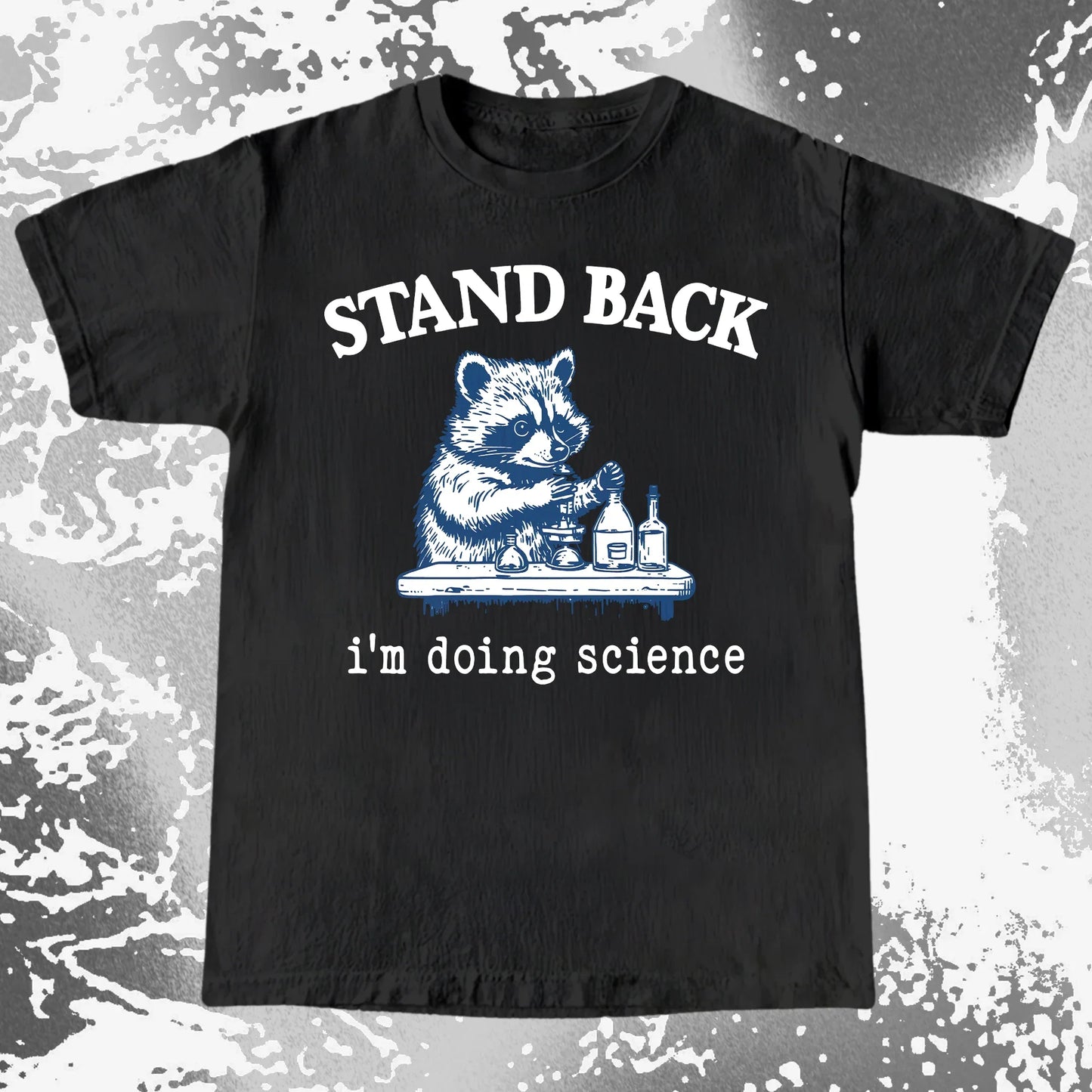 Stand Back I'm Doing Science Raccoon Shirt, funny meme tee gift (view 7)