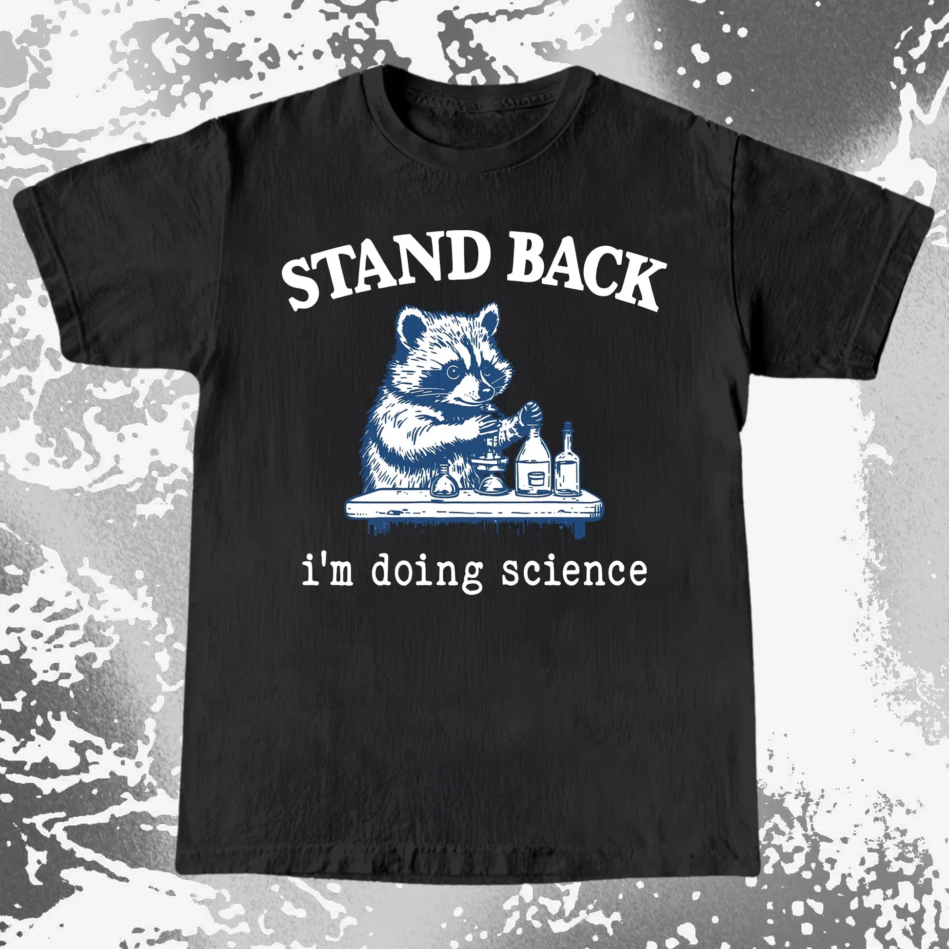 Stand Back I'm Doing Science Raccoon Shirt, funny meme tee gift (view 7)