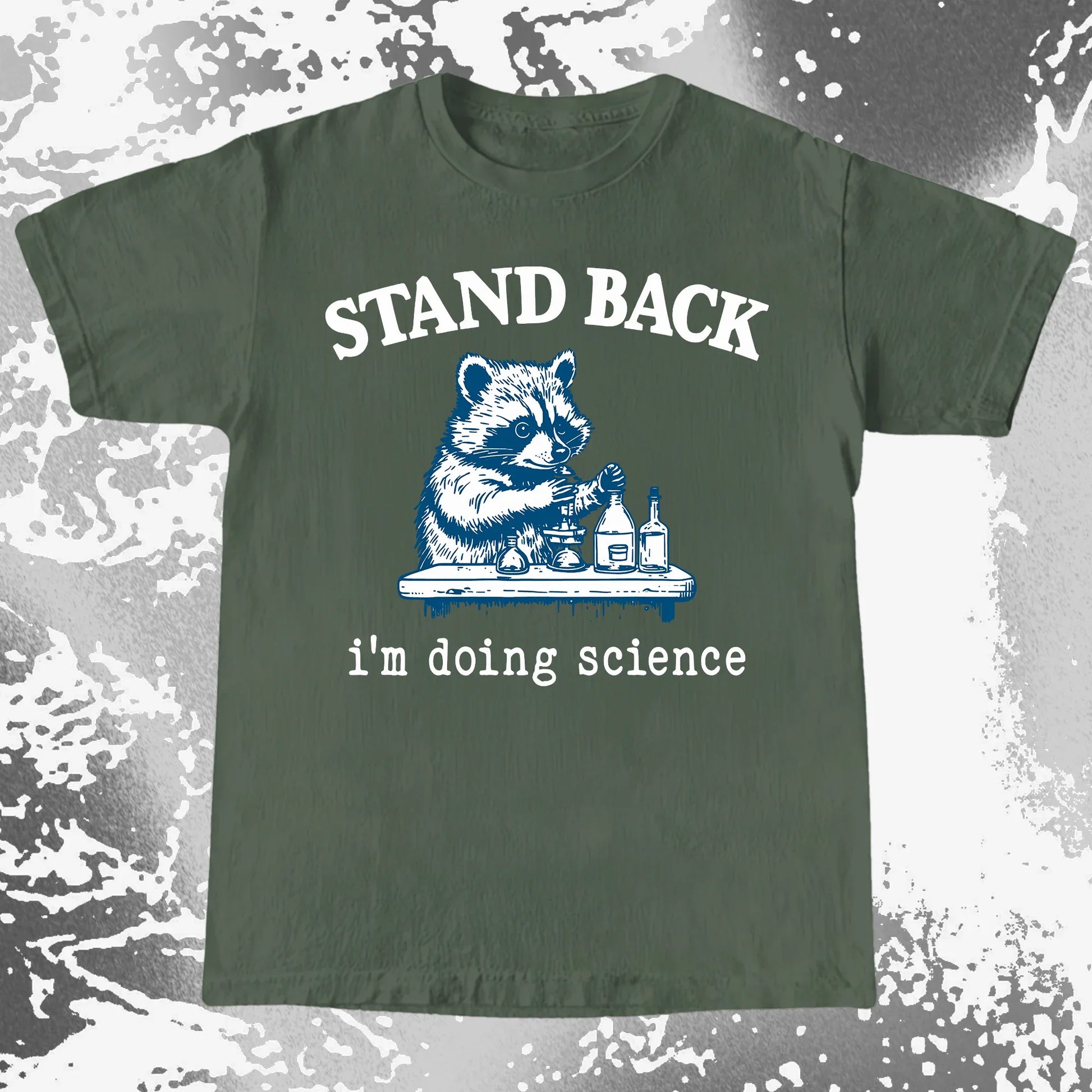 Stand Back I'm Doing Science Raccoon Shirt, funny meme tee gift (view 8)