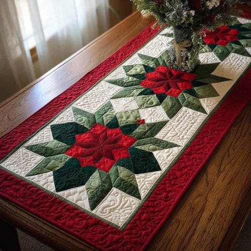 Star Bloom Quilted Table Runner