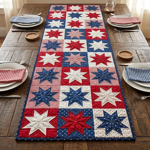Star Garden Quilted Table Runner