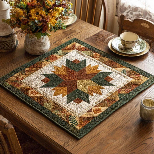Starflower Touch Quilted Table Topper