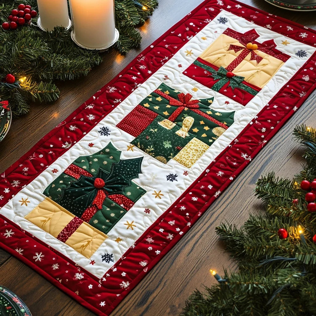 Starlight Presents Quilted Table Runner