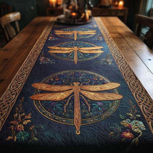 Starlit Meadow Quilted Table Runner