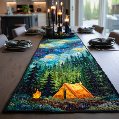 Starry Tent Quilted Table Runner