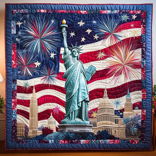 Stars Of Liberty Quilt Blanket