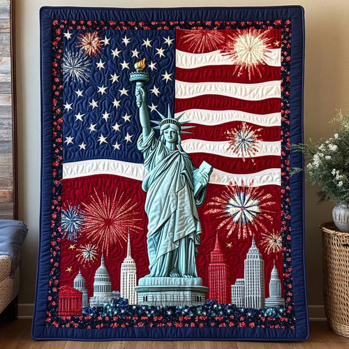 Stars Of Liberty Quilt Blanket