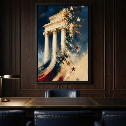 Stellar Pillars Of Democracy Canvas Wall Art