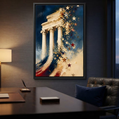 Stellar Pillars Of Democracy Canvas Wall Art