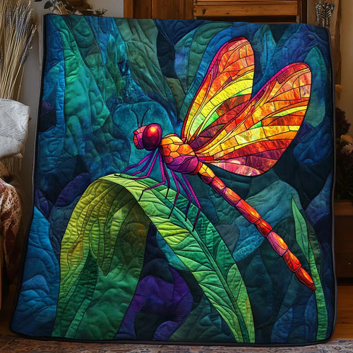 Stillness On The Leaf Quilt Blanket