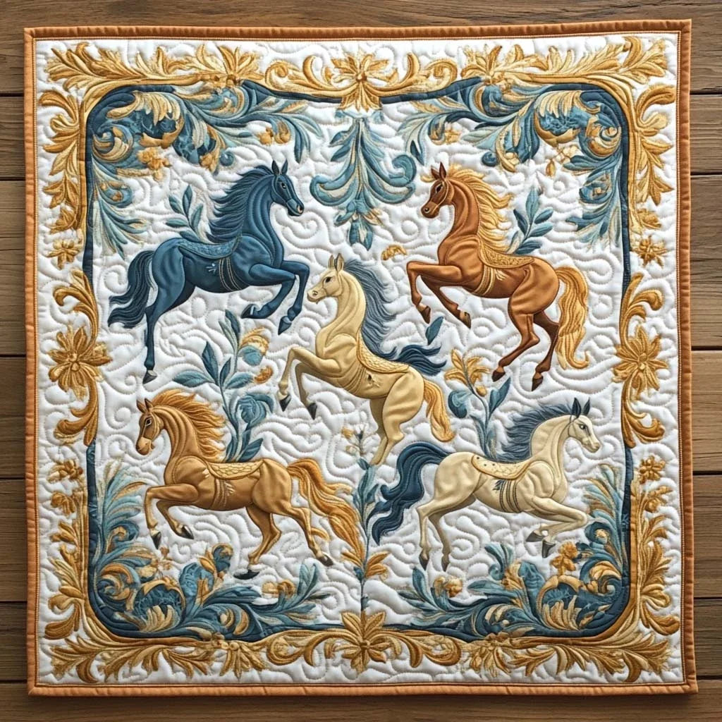 Stormfire Steed Quilted Table Topper