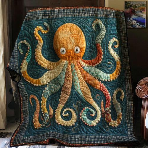 Storybook Octopus Quilt Blanket