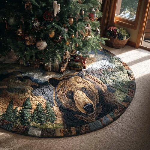 Strength of Nature Christmas Quilted Tree Skirt