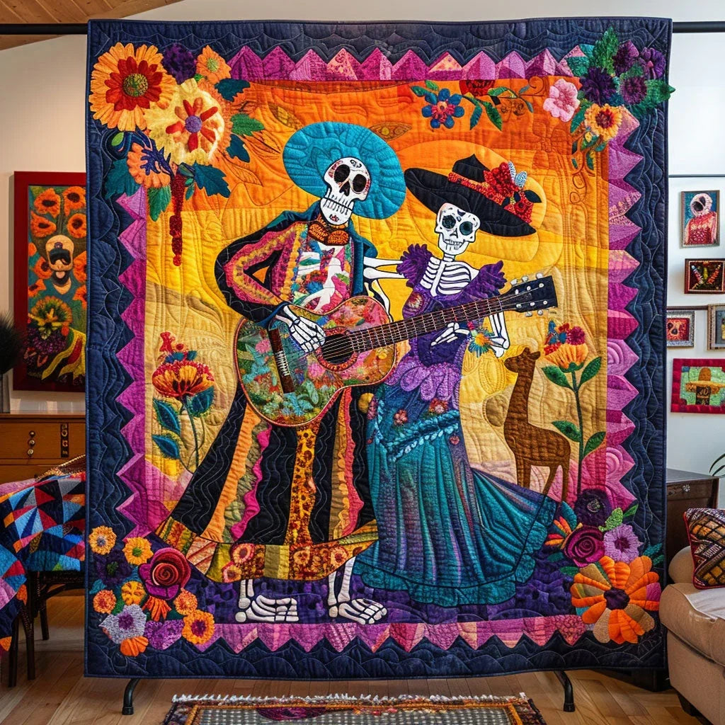Strings Of Remembrance Quilt Blanket