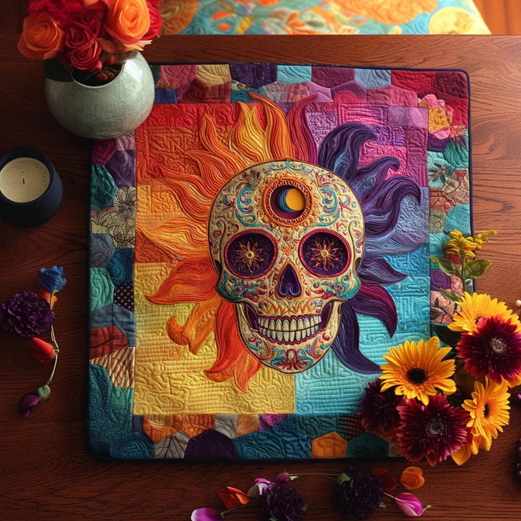 Sugar Bloom Quilted Table Topper
