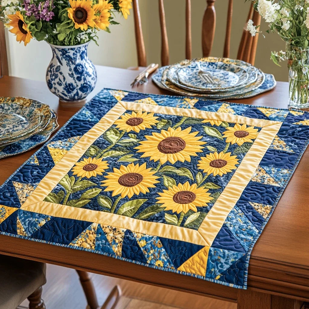Summer Garden Quilted Table Topper